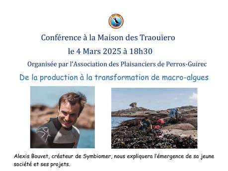 Conférence: Les algues, production et transformation