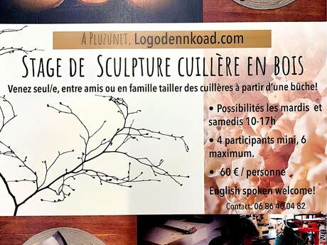 Atelier de sculpture cuillère en bois