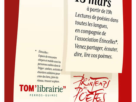 Printemps des poêtes - TOM'LIBRAIRIE''