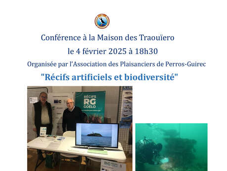 Conférence: récifs artificiels et Biodiversité