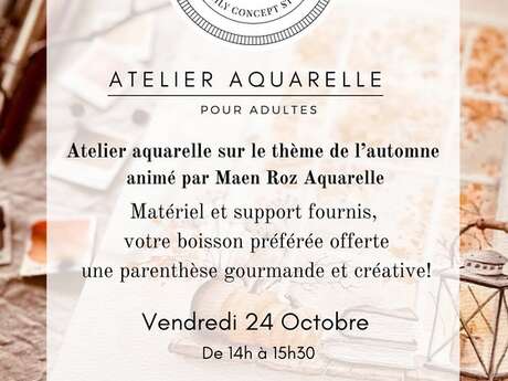 ATELIER AQUARELLE chez Suzy & Jackie