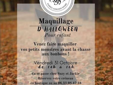 MAQUILLAGE D'HALLOWEEN chez Suzy & Jackie MAQUILLAGE D'HALLOWEEN chez Suzy & Jackie