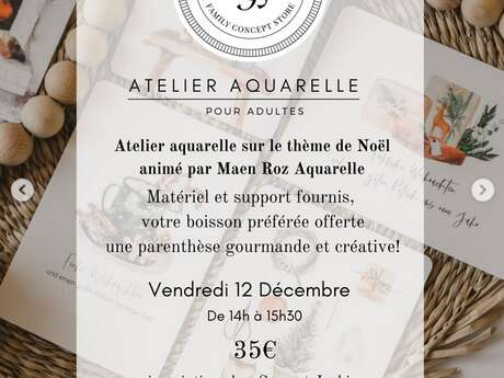 ATELIER AQUARELLE chez Suzy & Jackie