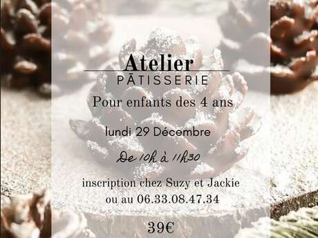ATELIER PATISSERIE POUR ENFANTS chez Suzy & Jackie