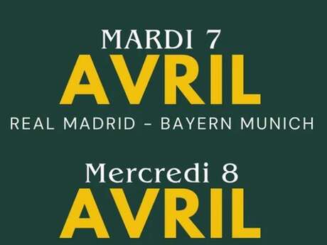 Champions League UEFA - Réal Madrid / Bayern Munich - au Pub Le Britannia