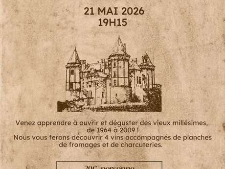 Atelier dégustation "Vieux Millésimes" - La Bouteille Renversée