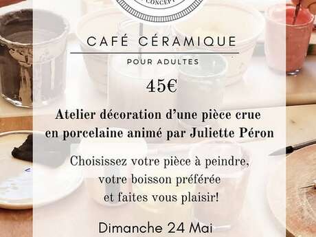 CAFÉ CÉRAMIQUE pour adultes chez Suzy & Jackie
