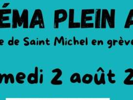 Cinéma de plein air sur la plage
