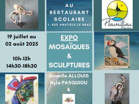 Mosaïque et sculpture