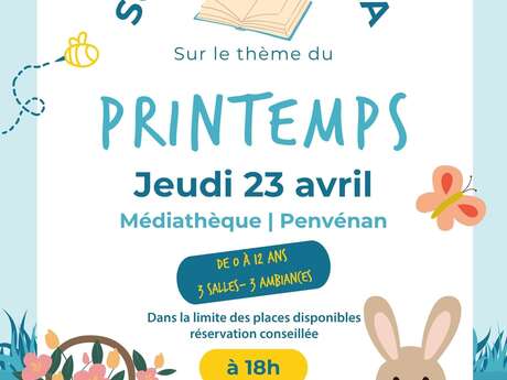 Soirée pyjama sur le thème du printemps