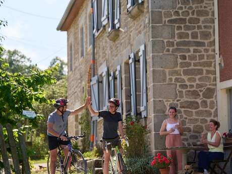 Gîte d'étape et cycliste Roue d'escampette