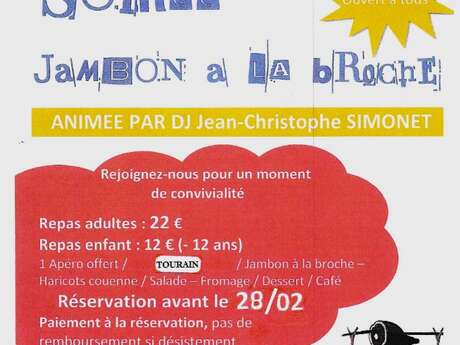 Repas Jambon à la Broche et Soirée dansante