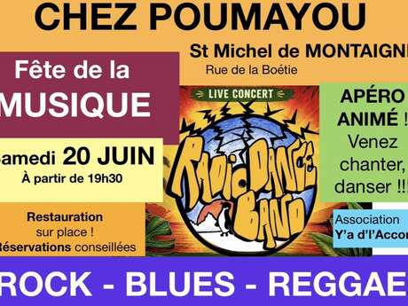 Fête de la musique Chez poumayou St michel de montaigne