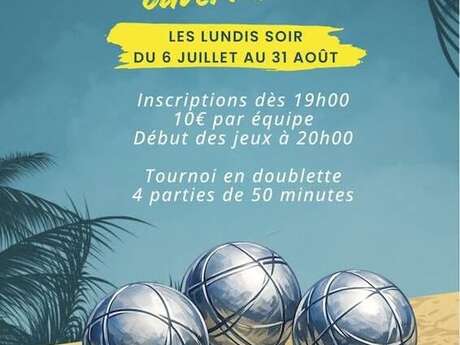 Concours de pétanque nocturne