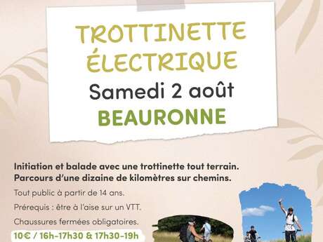 Eté actif : Trottinette électrique tout terrain