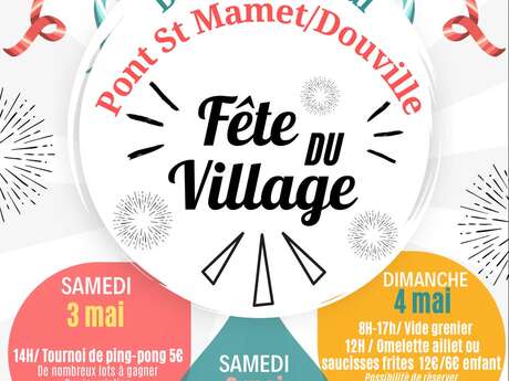 Fête votive: ping-pong, marché gourmand et feu d'artifice