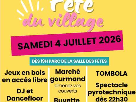 Fête du village: Marché gourmand et spectacle pyrotechnique