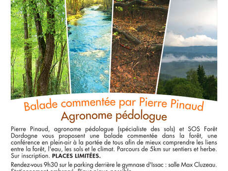 Balade « la forêt, l’eau, les sols et le climat »