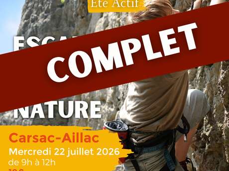 ÉTÉ ACTIF : Escalade pleine nature à Carsac-Aillac [COMPLET]