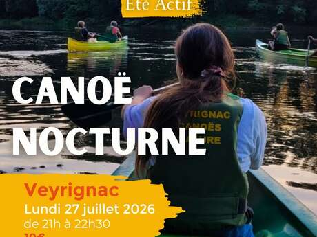 ÉTÉ ACTIF : Canoë Nocturne à Veyrignac