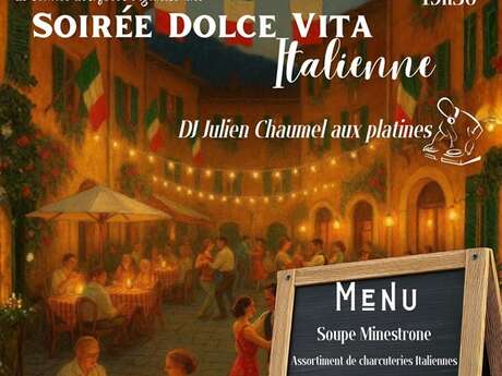 Soirée Dolce Vita Italienne - COMPLET