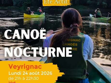 ÉTÉ ACTIF : Canoë Nocturne à Veyrignac
