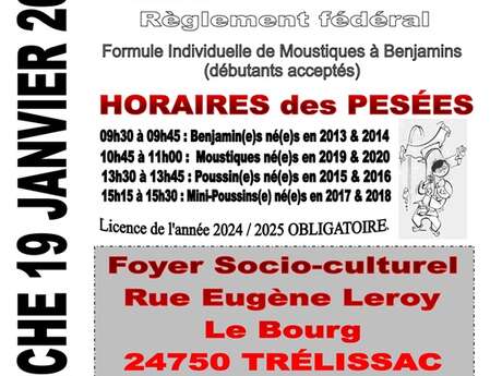 Grand Tournoi de Judo au Foyer Socio-Culturel de Trélissac