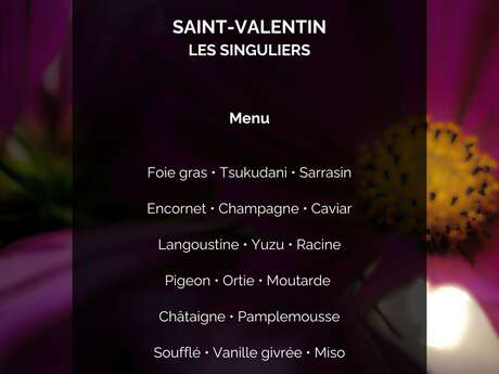 Saint-Valentin au restaurant Les Singuliers