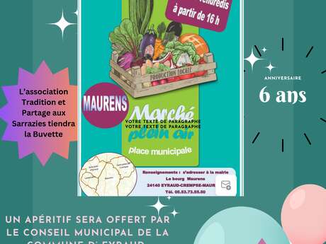 Anniversaire Marché Maurens