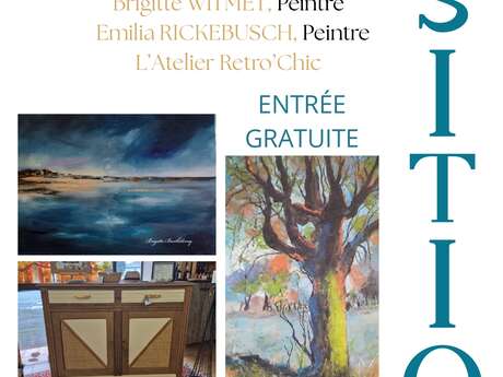 Exposition de Brigitte WITMET, Emilia RICKEBUSCH et L'atelier Retro' Chic