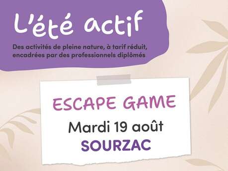 Eté actif : Escape Game