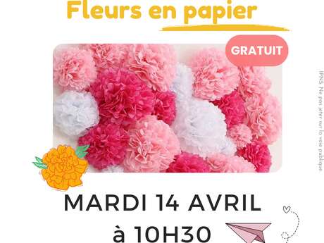 Atelier fleurs en papier