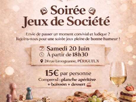 Soirée jeux de société - La fabrique de Pepette