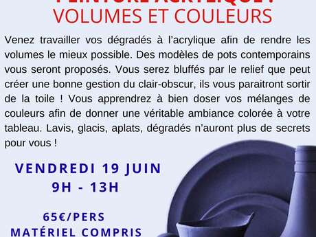 Stage dessin-peinture : Volumes et Couleurs