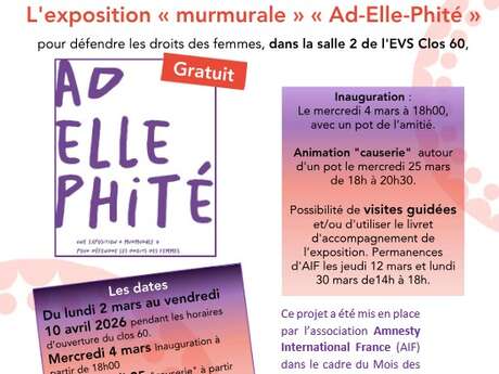 Exposition Murmurale "Ad-elle-phité"