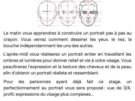 Stage de dessin : Le Portrait par Floriane VIRGO
