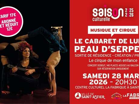 Spectacle "Le Cabaret de Luna : peau d'serpent"