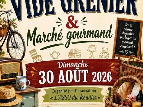 Vide-grenier et marché gourmand au Roudier