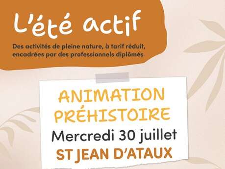 Eté actif : Préhistoire