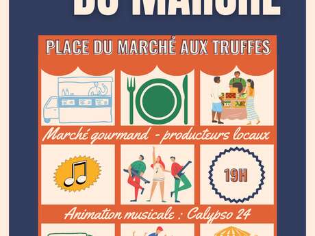 Les tablées du marché, marché gourmand à Sainte-Alvère