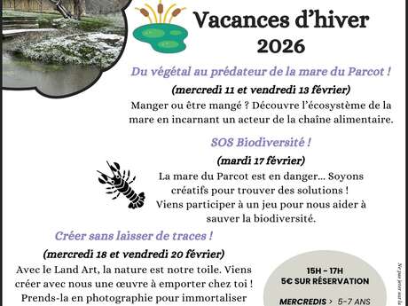 Atelier jeune public au Parcot