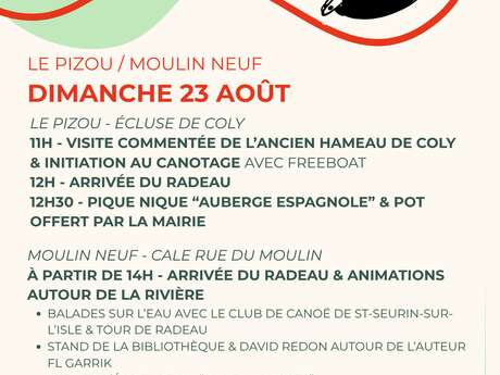 Une semaine au fil de l'Isle - Le Pizou-Moulin-Neuf