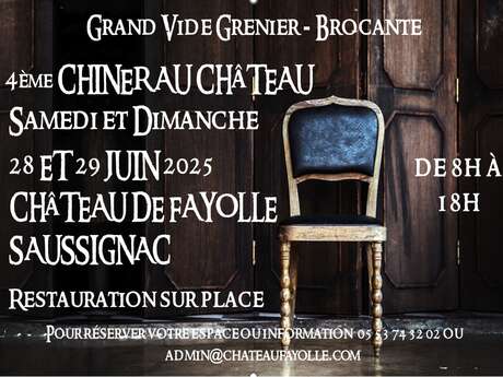Vide grenier-Brocante | 4ème Chiner au château