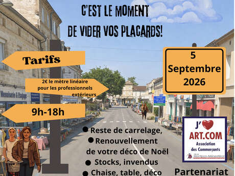 Braderie de commerçants, artisans, créateurs
