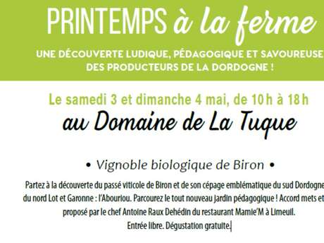 Printemps à la ferme au Domaine de la Tuque
