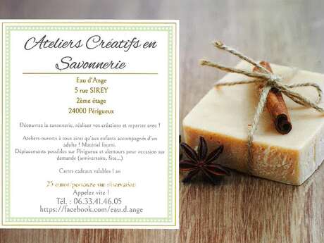 Atelier créatif de savons