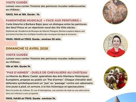 Visites guidées, parenthèse musicale, duels de chevaliers Château de Belvès-Château en fêtes