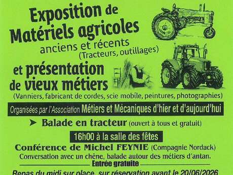 Exposition de matériels agricoles et vieux métiers