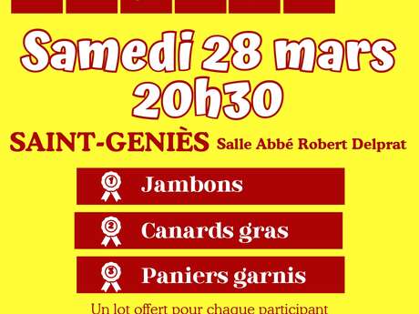 Concours de belote à Saint Geniès