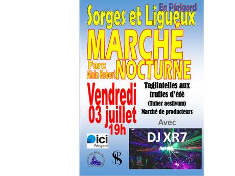 Gourmet summer truffle market in Sorges